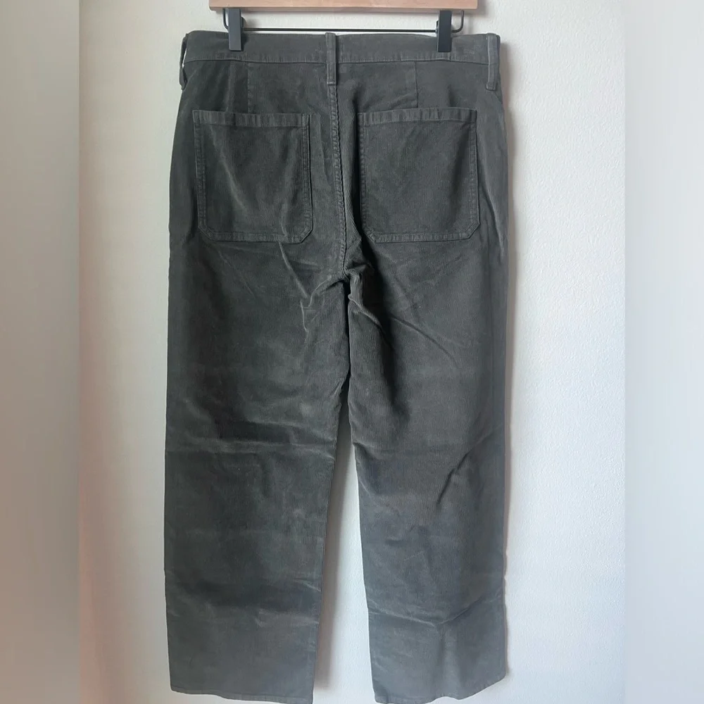 NWT JCREW Sailor slim-wide pant in stretch corduroy Size T30 Color Coal Grey - Picture 6 of 8